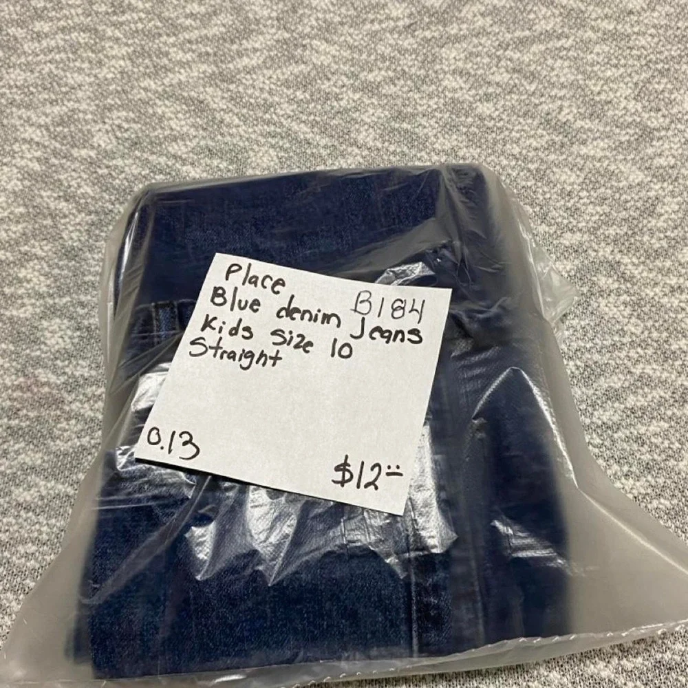 Place Blue Denim Jeans Kids Size 10 Straight. SKU-B184